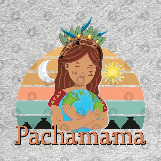 Pachamama Earth Mother Incan God Spiritual Environmentalist by alltheprints